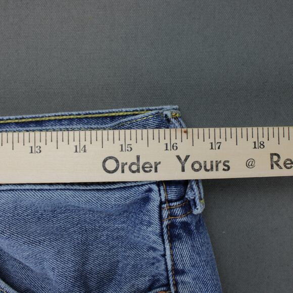 Levis 505 Jeans Mens 34x30 Blue Straight Fit Denim Cotton Actual 32x29 - Picture 4 of 12